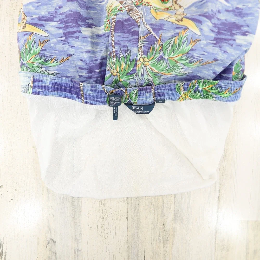 Polo Ralph Lauren Swim Shorts Mens XL Tropical Hawaiian Hula Lined Pockets